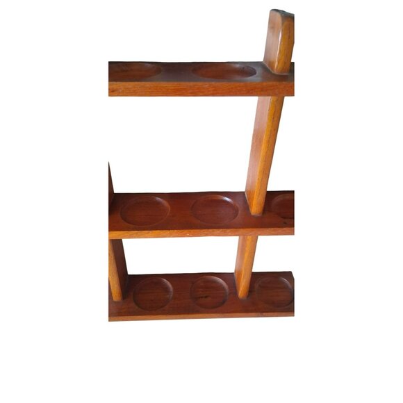 Danish Modern Twelve Jar Teak Spice Rack Holder by Digsmed RACK ONLY - Picture 4 of 16